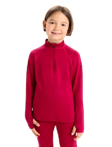 Dětské tričko Icebreaker  K 260 Tech LS Half Zip Cherry 4