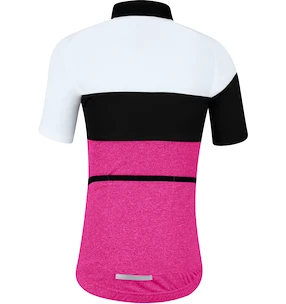 Dětský cyklistický dres Force  Kid View pink/white/black