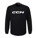 Dětský svetr CCM  LOCKER ROOM FLEECE CREW Black