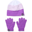 Dívčí rukavice Under Armour  Beanie Glove Combo purple