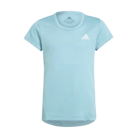 Dívčí tričko adidas Aeroready 3-Stripes Tee Mint Ton