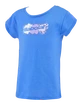 Dívčí tričko Babolat  Exercise Cotton Tee Girl French Blue