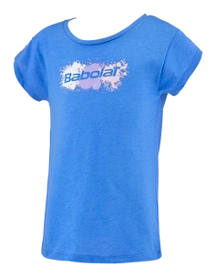 Dívčí tričko Babolat  Exercise Cotton Tee Girl French Blue 6 - 8 let