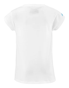 Dívčí tričko Babolat  Exercise Cotton Tee Girl White