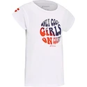 Dívčí tričko Babolat  Exercise Cotton Tee Girl White