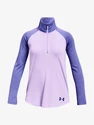 Dívčí tričko Under Armour  Tech Graphic 1/2 Zip-PPL