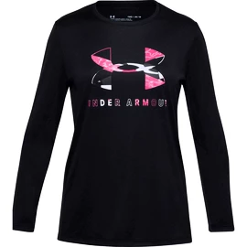 Dívčí tričko Under Armour  Tech Graphic Big Logo LS T-Shirt-BLK