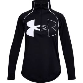 Dívčí tričko Under Armour  Tech Graphic Logo Half Zip-BLK