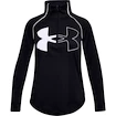 Dívčí tričko Under Armour  Tech Graphic Logo Half Zip-BLK M