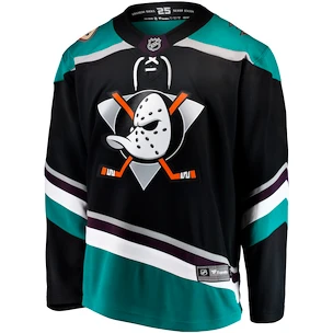 Dres Fanatics Breakaway Jersey NHL Anaheim Ducks black alternativní