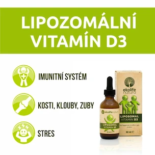 Ekolife Natura Liposomal Vitamin D3 (Lipozomální vitamín D3) 60 ml