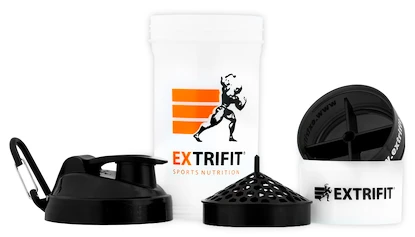 Extrifit Šejkr se zásobníky 600 ml + 150 ml + 200 ml