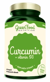 GreenFood Curcuma + Vitamin D3 60 caps