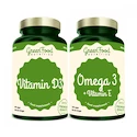 GreenFood  Duopack Omega 3 + Vitamin E 120 caps + Vitamin D3 60 caps