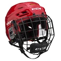 Hokejová helma CCM Tacks 310 Combo Red Senior