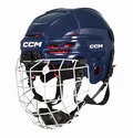 Hokejová helma CCM Tacks 70 Combo Navy Žák (youth)