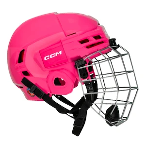 Hokejová helma CCM Tacks 70 Combo Pink Žák (youth)