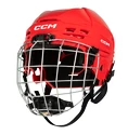 Hokejová helma CCM Tacks 70 Combo Red Junior