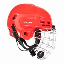 Hokejová helma CCM Tacks 70 Combo Red Žák (youth)