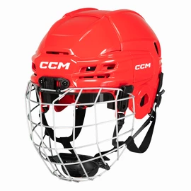 Hokejová helma CCM Tacks 70 Combo Red Žák (youth)