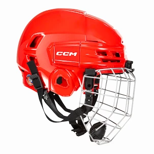 Hokejová helma CCM Tacks 70 Combo Red Žák (youth)