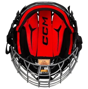 Hokejová helma CCM Tacks 70 Combo Red Žák (youth)