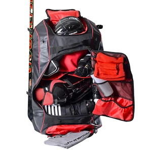 Hokejová taška na kolečkách SHER-WOOD Code V Backpack Black/Red Senior