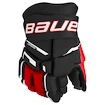 Hokejové rukavice Bauer Supreme M3 Black/Red Junior 11 palců