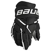 Hokejové rukavice Bauer Supreme MACH Black/White Intermediate 12 palců