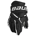 Hokejové rukavice Bauer Supreme MACH Black/White Intermediate 12 palců