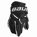 Hokejové rukavice Bauer Supreme MACH Black/White Intermediate 13 palců