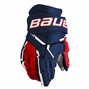 Hokejové rukavice Bauer Supreme MACH Navy/Red/White Senior 15 palců