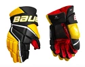 Hokejové rukavice Bauer Vapor 3X - MTO Black/Gold Intermediate