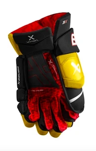 Hokejové rukavice Bauer Vapor 3X - MTO Black/Gold Intermediate