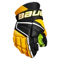 Hokejové rukavice Bauer Vapor 3X - MTO Black/Gold Junior