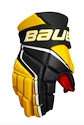 Hokejové rukavice Bauer Vapor 3X - MTO Black/Gold Senior