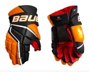 Hokejové rukavice Bauer Vapor 3X - MTO Black/Orange Intermediate