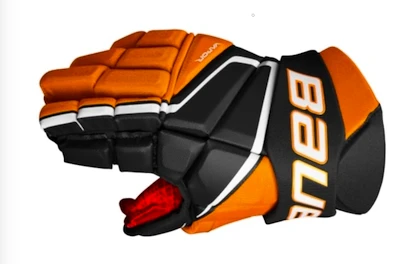 Hokejové rukavice Bauer Vapor 3X - MTO Black/Orange Intermediate