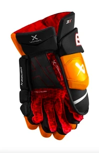 Hokejové rukavice Bauer Vapor 3X - MTO Black/Orange Intermediate