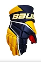 Hokejové rukavice Bauer Vapor 3X - MTO Navy/Gold Intermediate