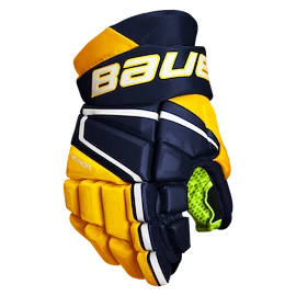 Hokejové rukavice Bauer Vapor 3X - MTO Navy/Gold Junior