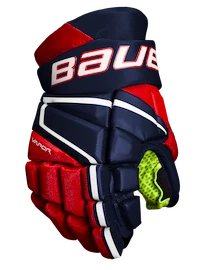 Hokejové rukavice Bauer Vapor 3X Navy/Red/White Junior