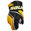 Hokejové rukavice Bauer Vapor Hyperlite Black/Gold Senior 15 palců