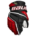 Hokejové rukavice Bauer Vapor Hyperlite Black/Red Senior 15 palců