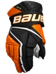 Hokejové rukavice Bauer Vapor Hyperlite - MTO Black/Orange Intermediate