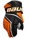 Hokejové rukavice Bauer Vapor Hyperlite - MTO Black/Orange Intermediate