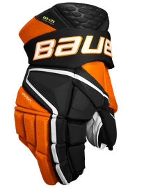 Hokejové rukavice Bauer Vapor Hyperlite - MTO Black/Orange Intermediate