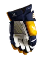 Hokejové rukavice Bauer Vapor Hyperlite - MTO Navy/Gold Intermediate