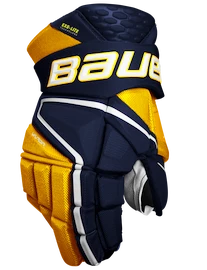 Hokejové rukavice Bauer Vapor Hyperlite - MTO Navy/Gold Intermediate