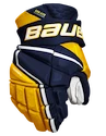 Hokejové rukavice Bauer Vapor Hyperlite - MTO navy/gold Junior